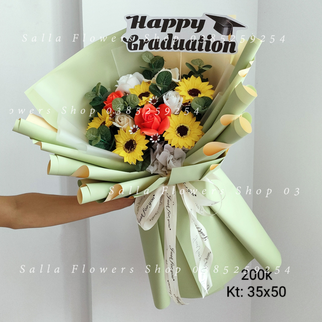 . bó hoa sáp hướng dương .200