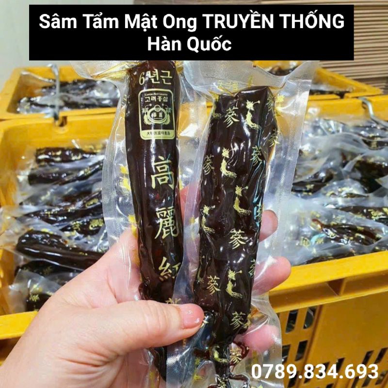 Sâm mật ong nguyên củ Hàn Quốc Túi 500gr LOẠI TRUYỀN THỐNG từ nhân sâm tươi 6 năm tuổi bồi bổ sức khỏe