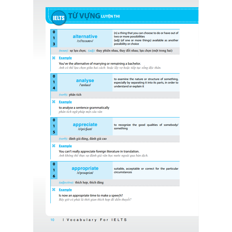 Sách - Từ vựng luyện thi IELTS