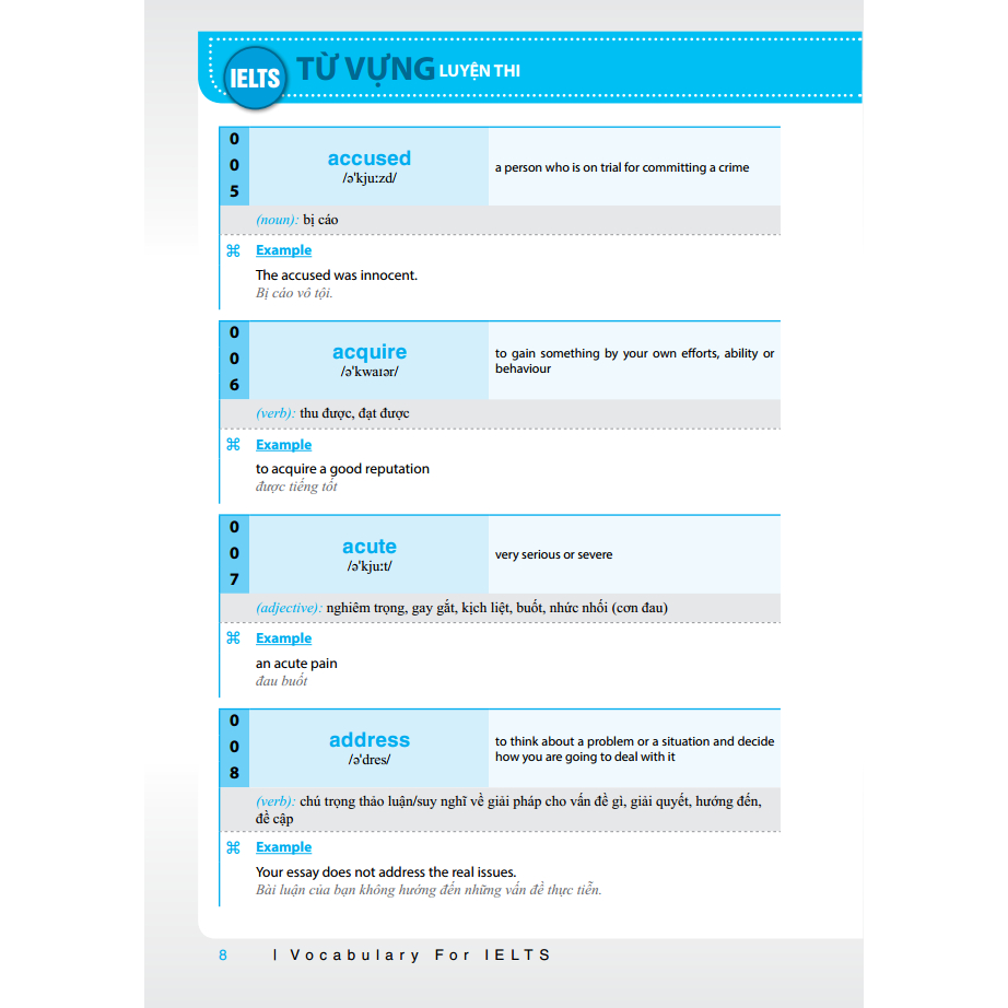Sách - Từ vựng luyện thi IELTS