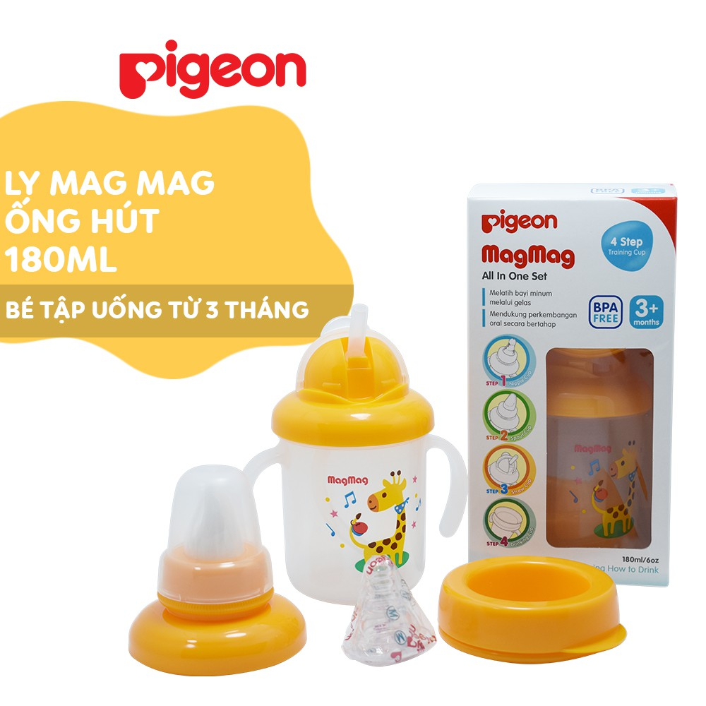 Ly Mag Mag trọn bộ 4 trong 1 Pigeon 180ml