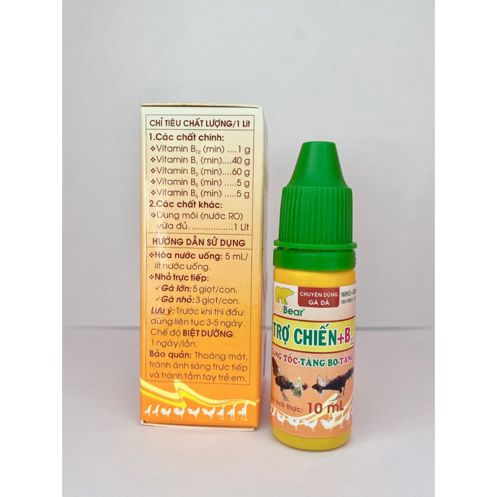 Trợ Chiến + B12 10ml Chuyên Dùng Cho Gà Đá