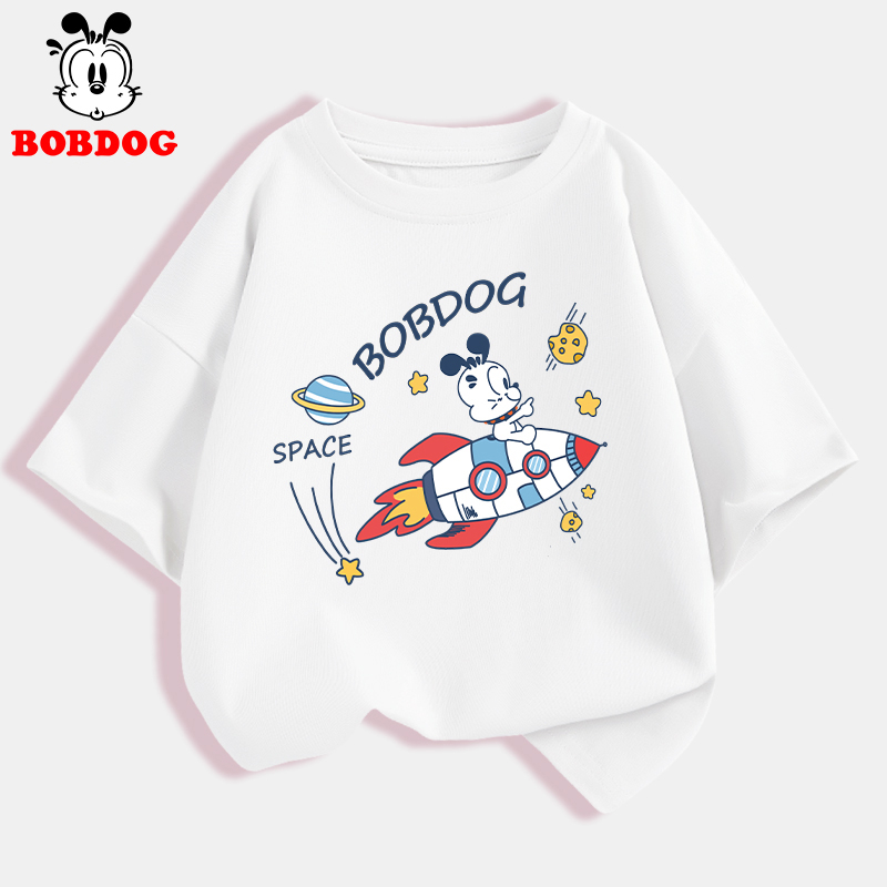 Áo thun cho bé BOBDOG , áo cotton cộc tay bé trai bé gái in hình dễ thương