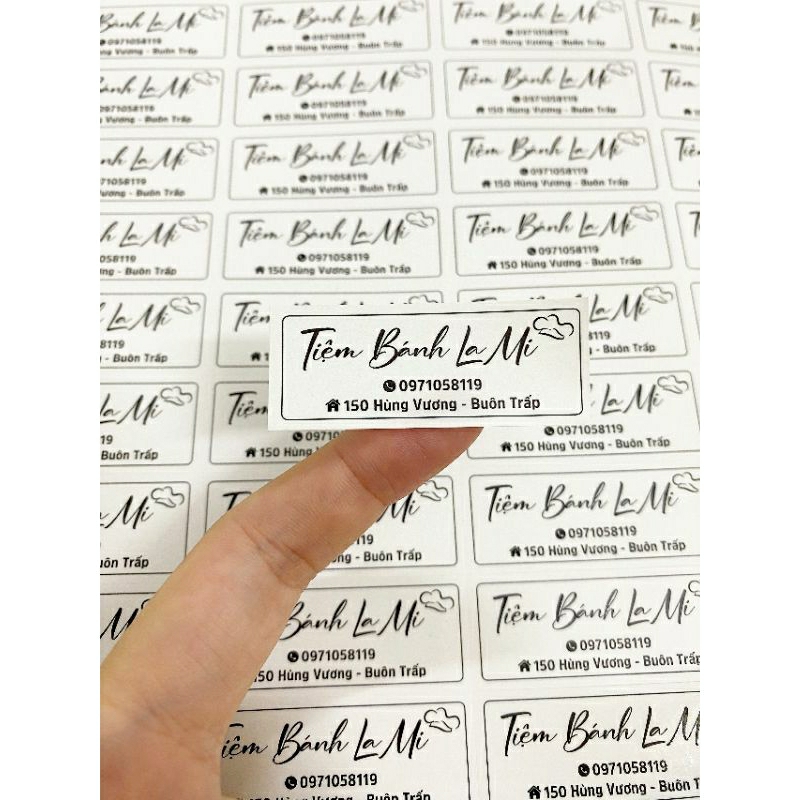 Tag cài, Tem dán bánh sinh nhật, tag cài trang trí bánh sinh nhật 2x5cm