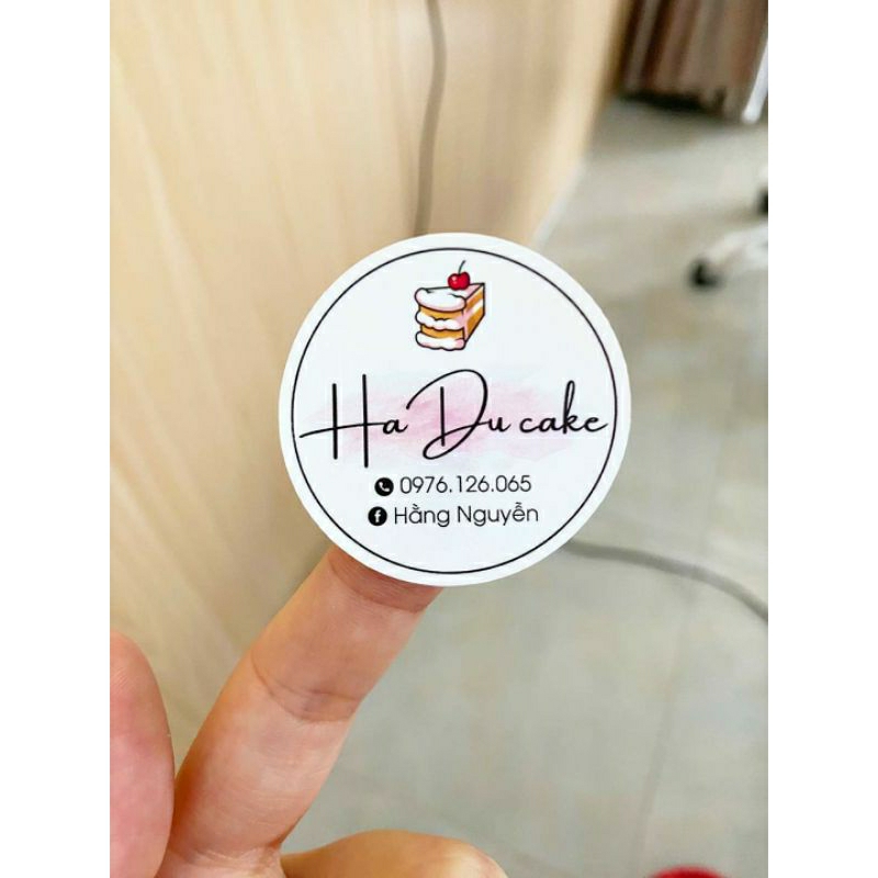 Tag cài, Tem dán bánh sinh nhật, tag cài trang trí bánh sinh nhật 2x5cm