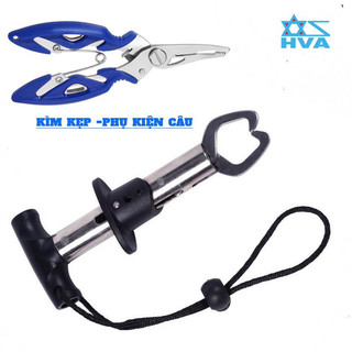 Kìm VÀ Kẹp gỡ lưỡi cá chuyên nghiệp phụ kiện lure chất liệu inox thiết kế bền đẹp
