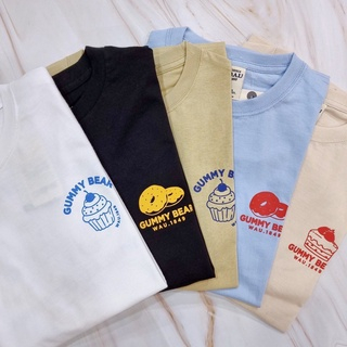 Áo thun Whoau in nhiệt hình bánh Jelly chất cotton co giãn thoáng mát chính hãng sale