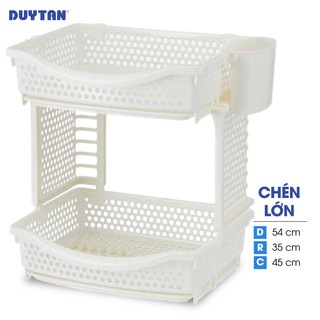 Kệ chén lớn nhựa DUY TÂN (54 x 35.5 x 45.5 cm) - 11463 - Giao màu ngẫu nhiên