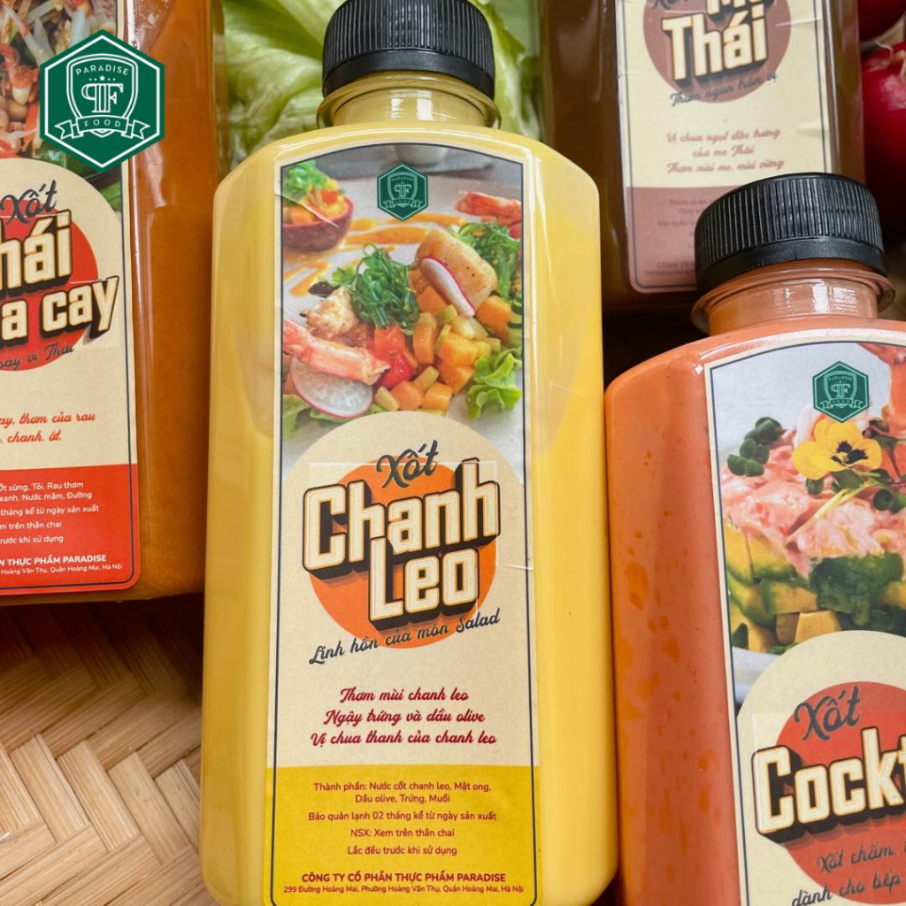 Combo Xốt salad Eat Clean 100% không đường dành cho người ăn kiêng. Chai 330ml có thể trộn salad hoặc chấm trực tiếp