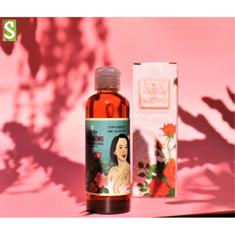 Dầu tắm hoa hồng sinh dược 100ml❤️Mẫu mới 2023❤️Thơm nhẹ nhàng,không hoá chất,dưỡng da mềm mại,sạch nhanh không rít
