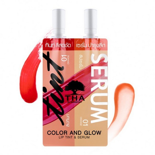 Son Tint Và Son Dưỡng Môi THA By Nong Chat Color And Glow Lip Tint And Serum 2in1