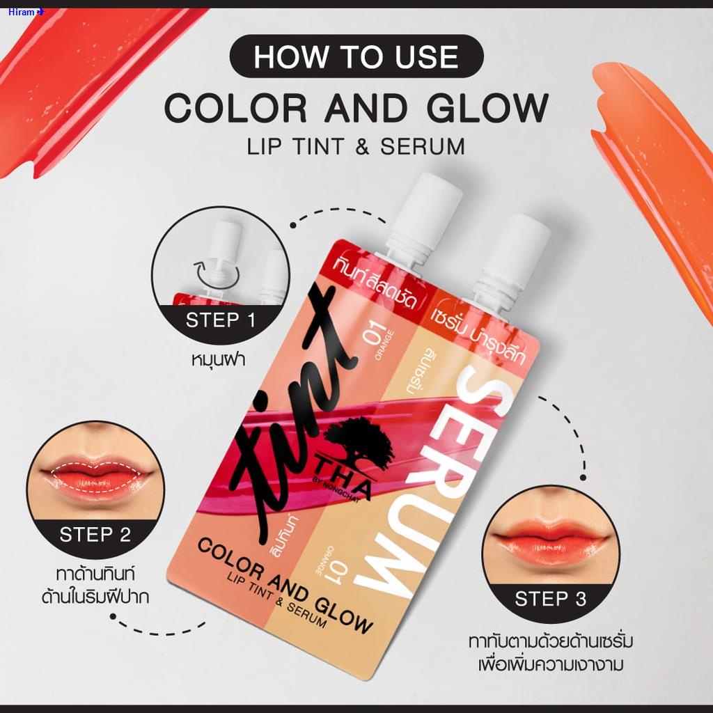 Son Tint Và Son Dưỡng Môi THA By Nong Chat Color And Glow Lip Tint And Serum 2in1