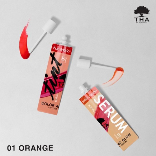 Son Tint Và Son Dưỡng Môi THA By Nong Chat Color And Glow Lip Tint And Serum 2in1