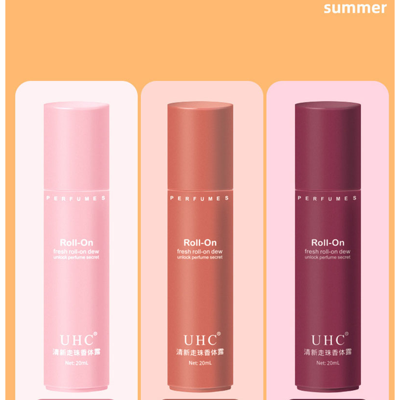 Lăn khử mùi nữ dạng lăn hương nước hoa UHC 20ml giữ da khô thoáng, Nước hoa dạng lăn thơm lâu khử mùi ngăn tiết mồ hôi