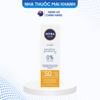 Kem chống nắng nivea sun spf50 uv face sensitive 50ml mẫu mới