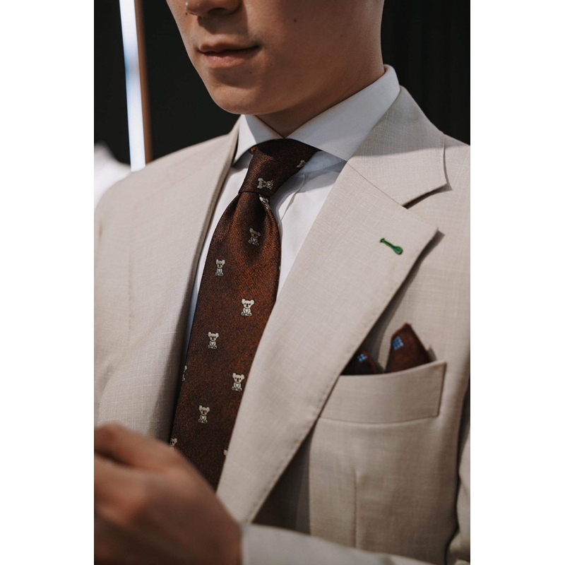 Cà vạt Chú gấu chất lượng cao bản 8cm dễ phối đồ - Bear necktie by The Harry