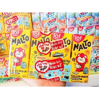 Lốc sữa Malto 180ml đủ vị lúa mạch ,sữa chua uống trái cây