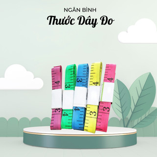 Thước Dây Đo Vòng Eo – Thước May Đo Cơ Thể Dài 150cm – Mềm, Co Giãn, Dễ Cuộn Gọn