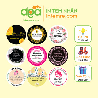 In 100 Tem Nhãn Giấy Decan Dán, intemre.com Hủ Kem, Trộn, Cốt Body - Nhiều Kích Thước Mẫu 10-18