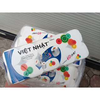 Giấy vệ sinh Việt Nhật 10 cuộn x 3 lớp mịn,dai, mềm