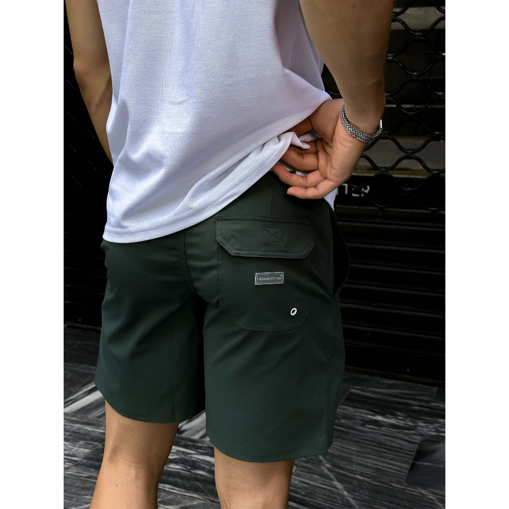 Quần Short Nam Waist Mix Mark, Chất Vải Polly Sớ Xéo Thoải Mái, QS0045, SOMEHOW