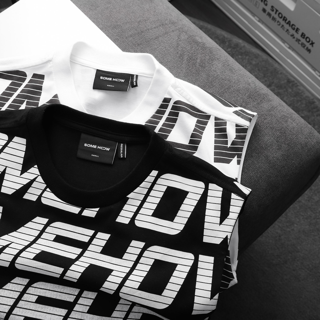 Áo Tanktop Nam Big Words, Chất Vải Cotton Thoải Mái, TT0003, SOMEHOW