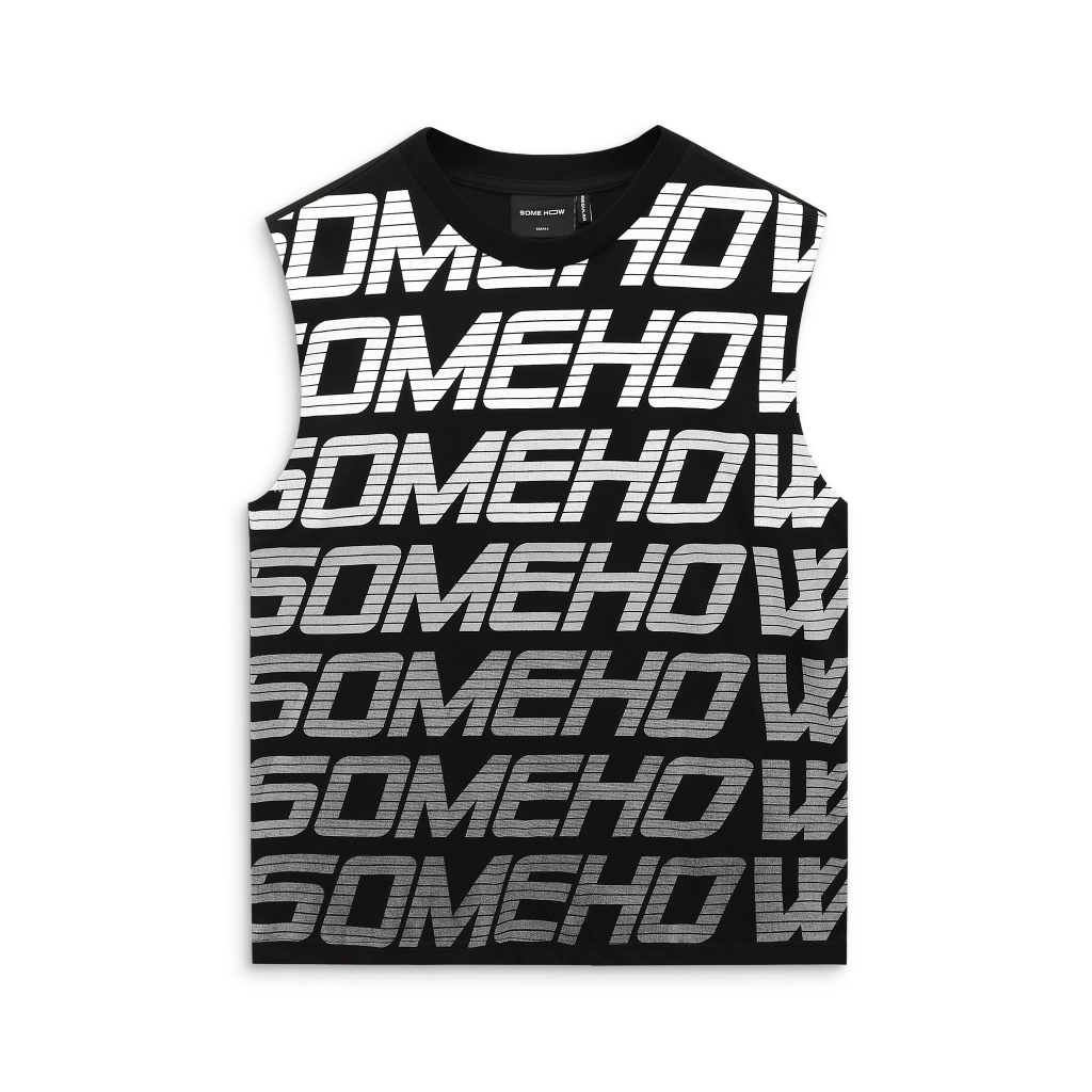 Áo Tanktop Nam Big Words, Chất Vải Cotton Thoải Mái, TT0003, SOMEHOW