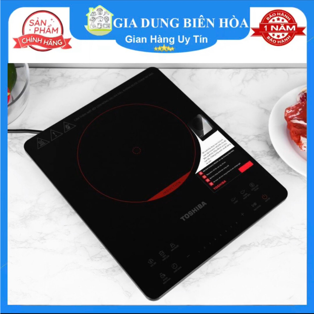 Bếp điện từ Toshiba IC-20S1PV-MỚI-Công suất:  2000W Chất liệu mặt bếp:  Kính Ceramic - Black Hegon  Bảng điều khiển