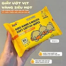Khăn ướt vịt cao cấp mềm mại [1 gói 80t]
