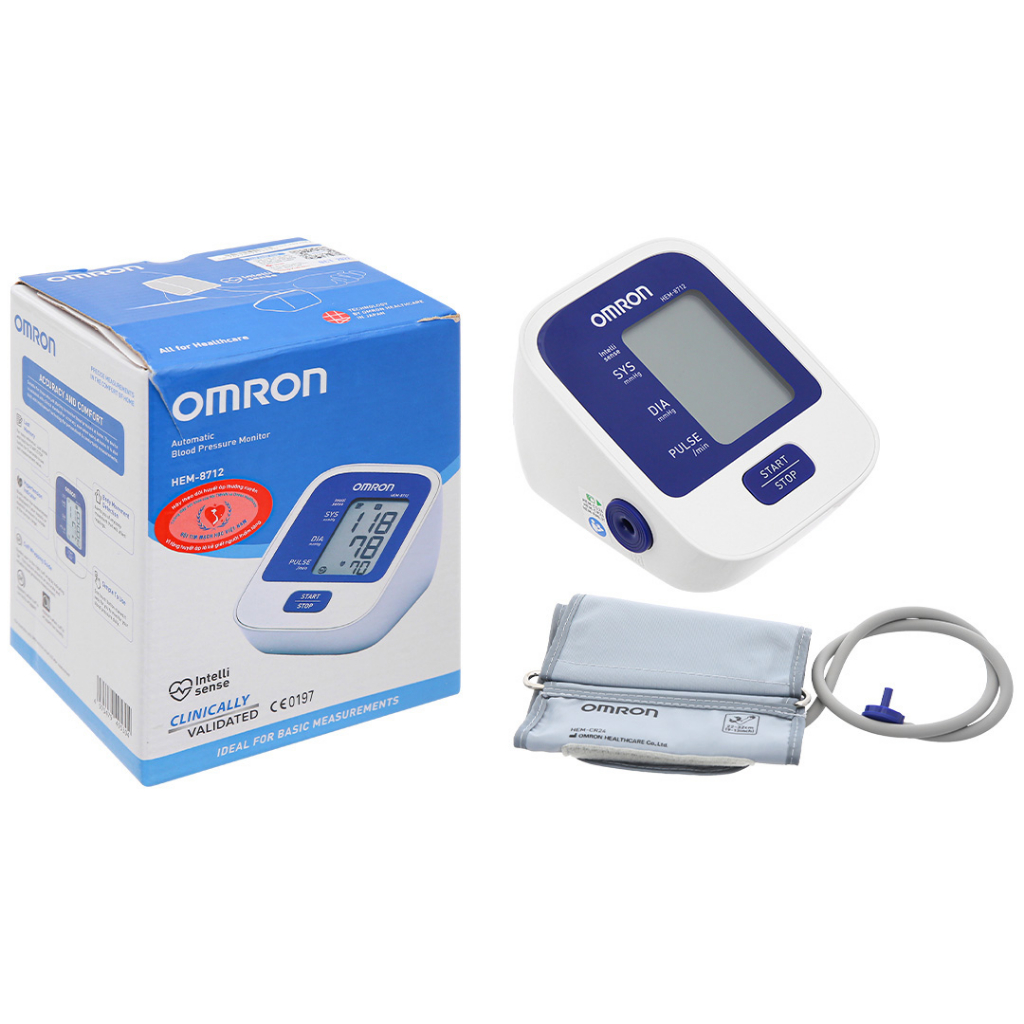 - Máy huyết áp điện tử bắp tay Omron 8712