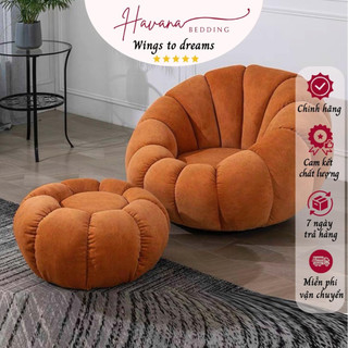 Ghế sofa Havana Bedding thư giãn dựa lưng hình bông hoa ghế sofa lười thiết kế đơn giản ghế bệt ngồi tựa bông hoa