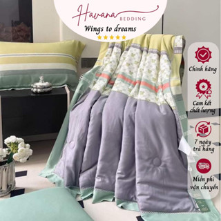 Chăn hè tencel lụa lạnh vip họa tiết sang trọng hiện đại siêu mát mềm mịn size 2m*2m3 mền hè KIM NGÂN HOME BEDDING