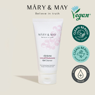 Sữa rửa mặt dạng Gel Mary&May Vegan Low pH Hyaluronic Gel Cleanser 50ml
