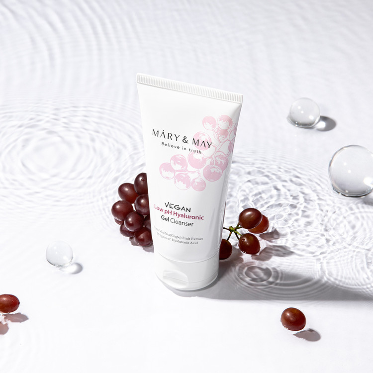 Sữa rửa mặt dạng Gel Mary&May Vegan Low pH Hyaluronic Gel Cleanser 50ml