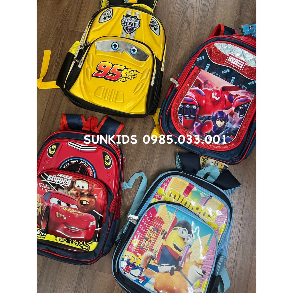 Ba lô cặp sách đi học cho bé hình hoạt hình
