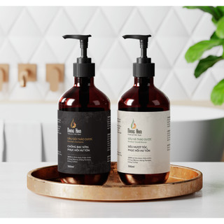 Combo Dầu Gội Dầu Xả Thảo Dược NANGHAN CHỐNG BẠC SỚM PHỤC HỒI HƯ TỔN