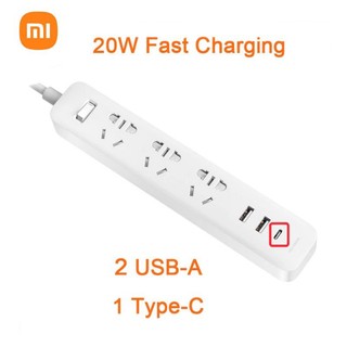 Ổ cắm v2 xiaomi power strip 6 đầu tích hợp 3 usb - ổ cắm điện xiaomi mi power strip 6 cổng 3 usb cxb6-1qm