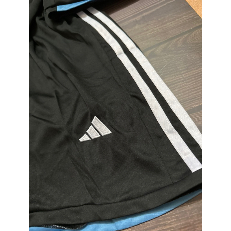Quần đùi bóng đá ĐT Argentina 3 sao màu đen đủ size S M L XL XXL hàng thái đẹp