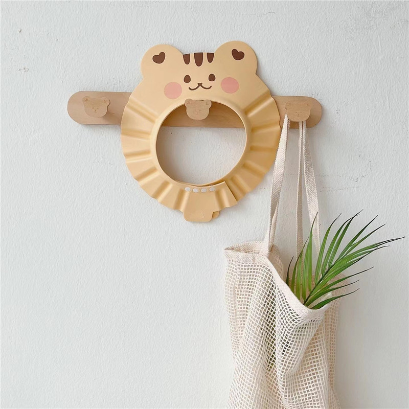 Mũ chắn nước gội đầu cho bé, nón gội đầu chắn nước cho bé hình gấu đáng yêu