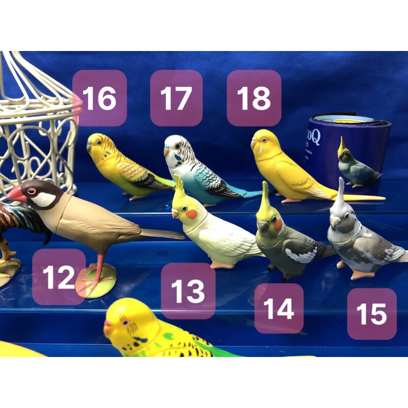 Mô hình vẹt đuôi dài Choco Q animal