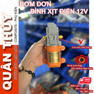 Bơm đơn 12v mitsuyama - chính hãng - bơm đơn bình xịt điện, tưới lan