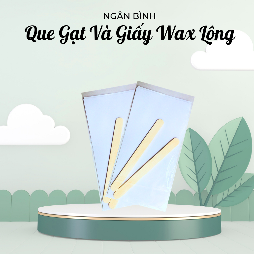 Que gạt và giấy wax lông