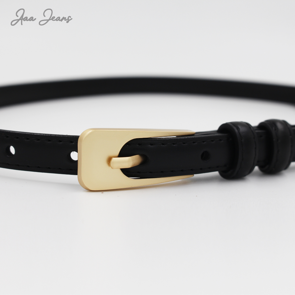 Dây Lưng Nữ Bản Nhỏ 1.5cm Da Thật Aaa Jeans