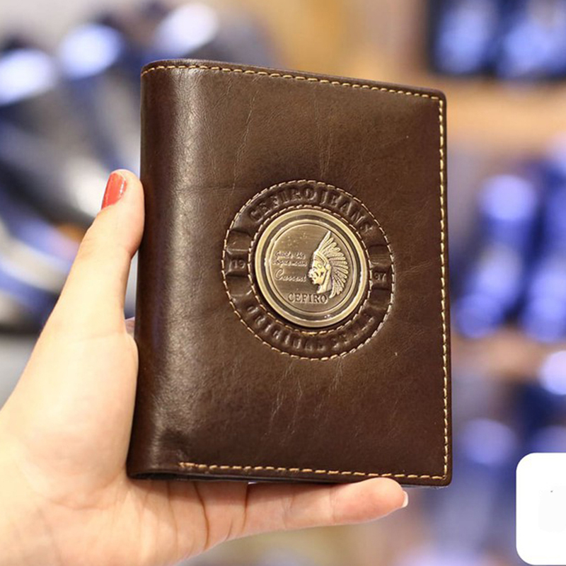 Ví nam Cef03, bóp da bò nappa cao cấp siêu bền dáng đứng thiết kế nhỏ gọn nhiều ngăn bảo hành 06 tháng - Zen Leather