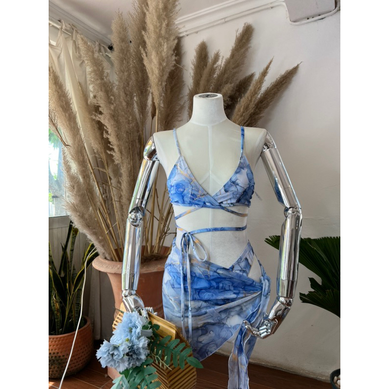 BIKINI 3 MẢNH HOẠ TIẾT VÂN ĐÁ