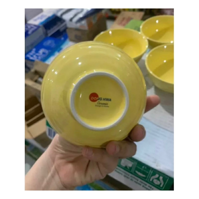 Bộ 4 chén sứ Donghwa cao cấp tráng men vàng siêu đẹp