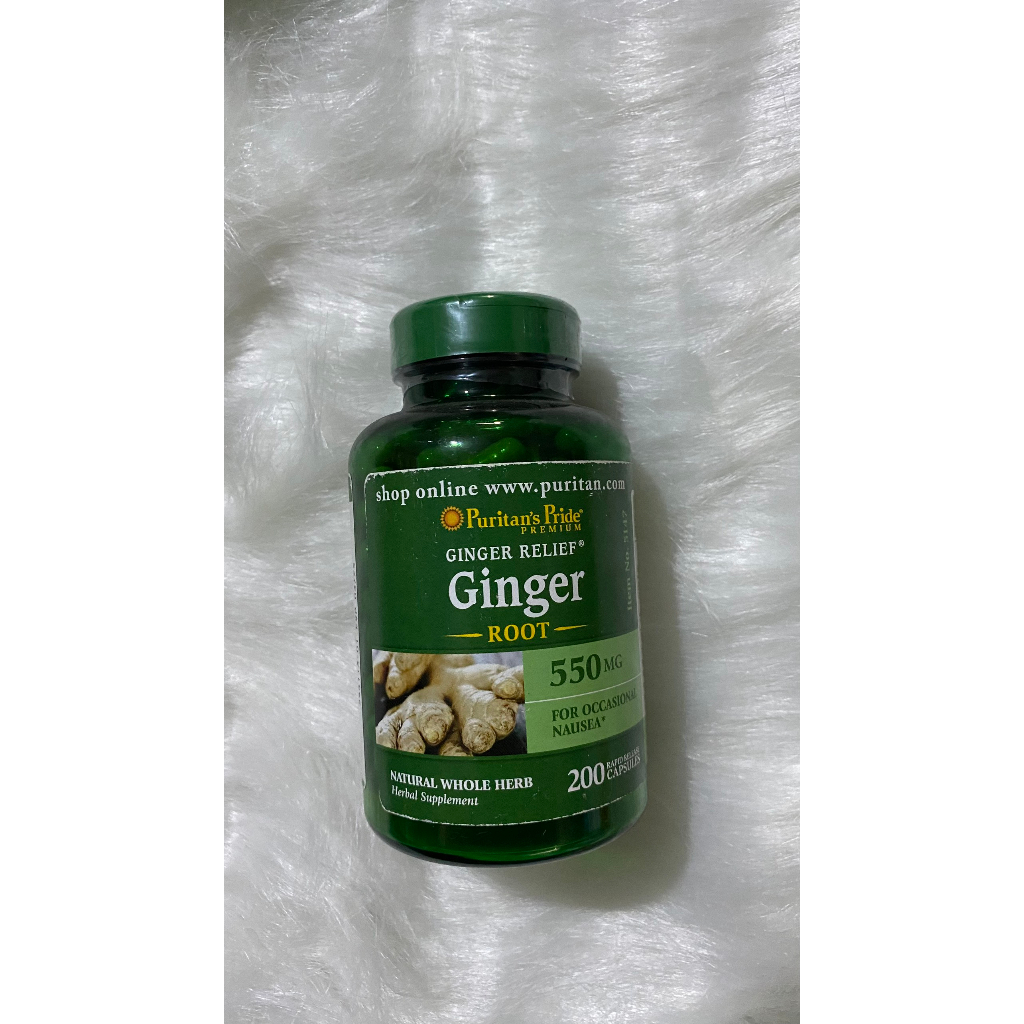 Viên uống gừng Puritan's Pride Ginger Root 550MG  - tăng cường hệ miễn dịch