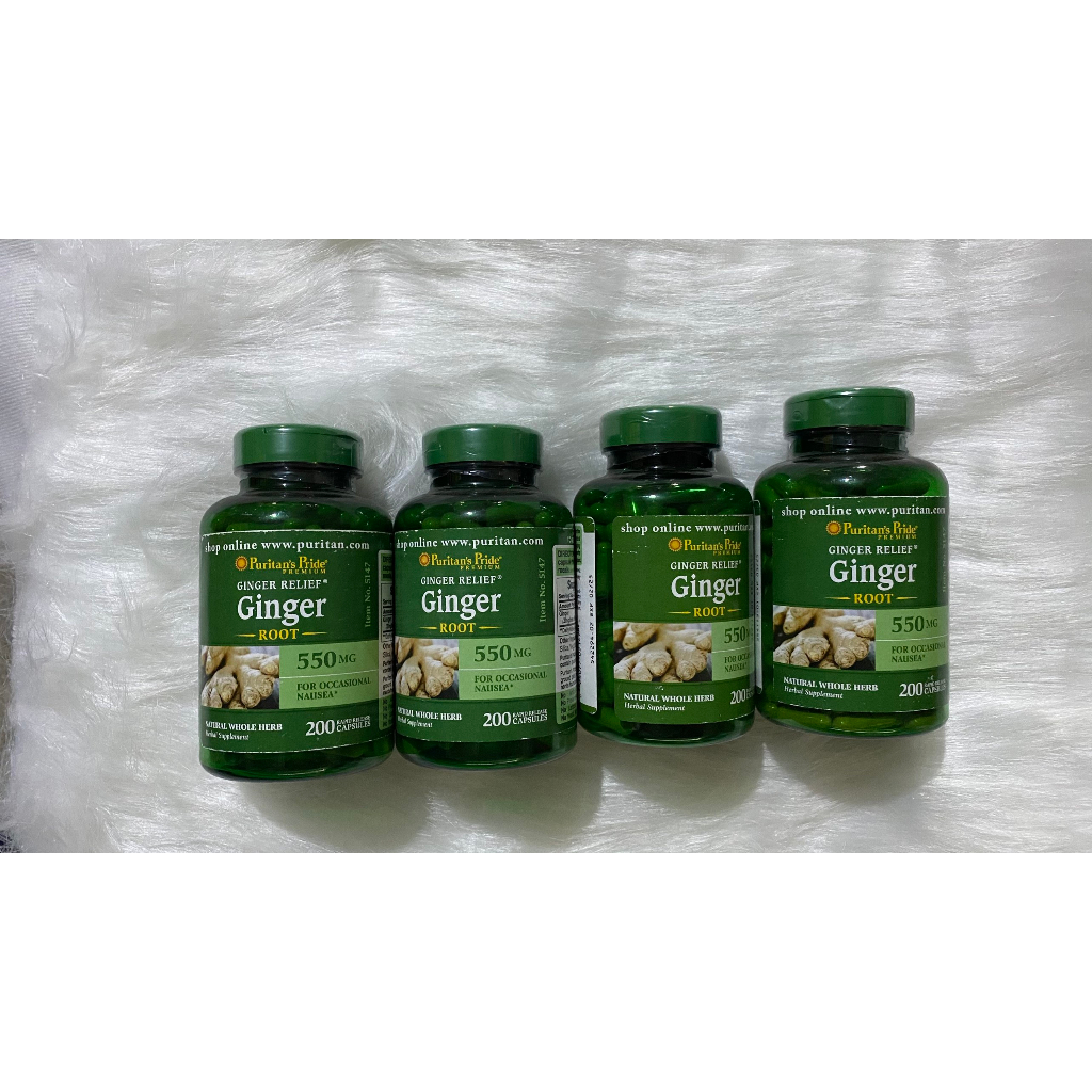 Viên uống gừng Puritan's Pride Ginger Root 550MG  - tăng cường hệ miễn dịch