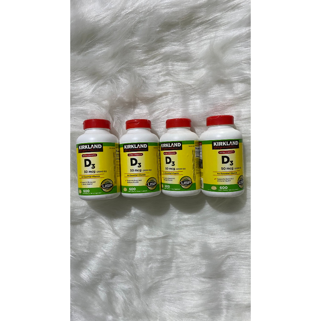 DATE 08/24 - Viên Bổ Sung Vitamin D3 Kirkland chai 600 viên - CHÍNH HÃNG MỸ - SALE