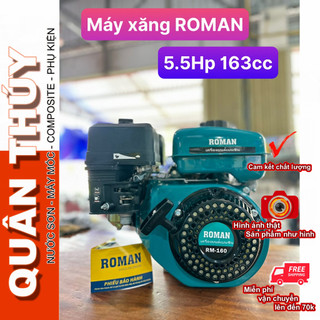 Máy nổ - động cơ xăng 5.5hp roman, bear - chính hãng - cốt ngay 163cc